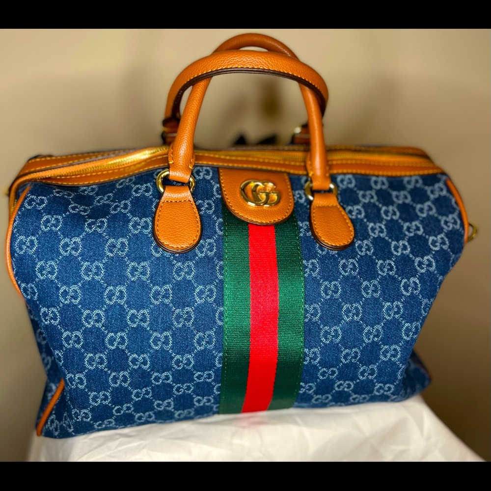 Gucci Denim Speedy 35